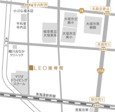 LEO接骨院地図
